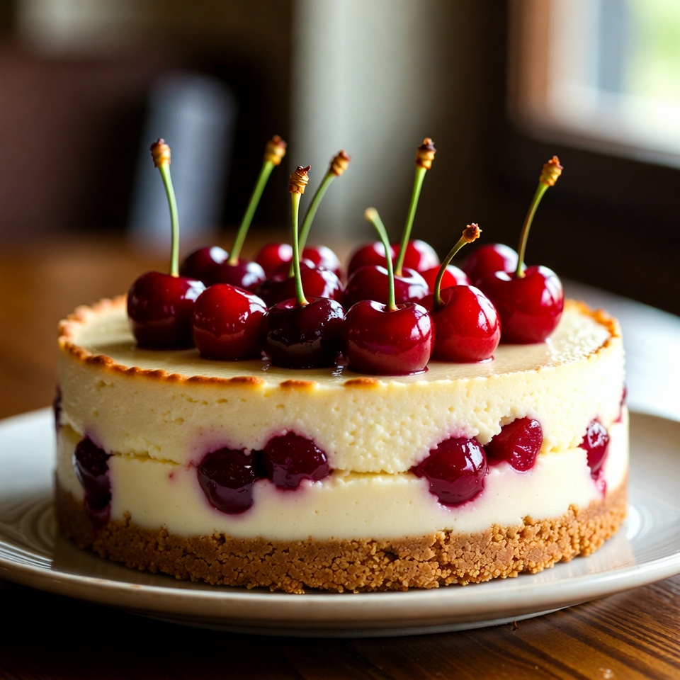 Cherry cheesecake lush layers