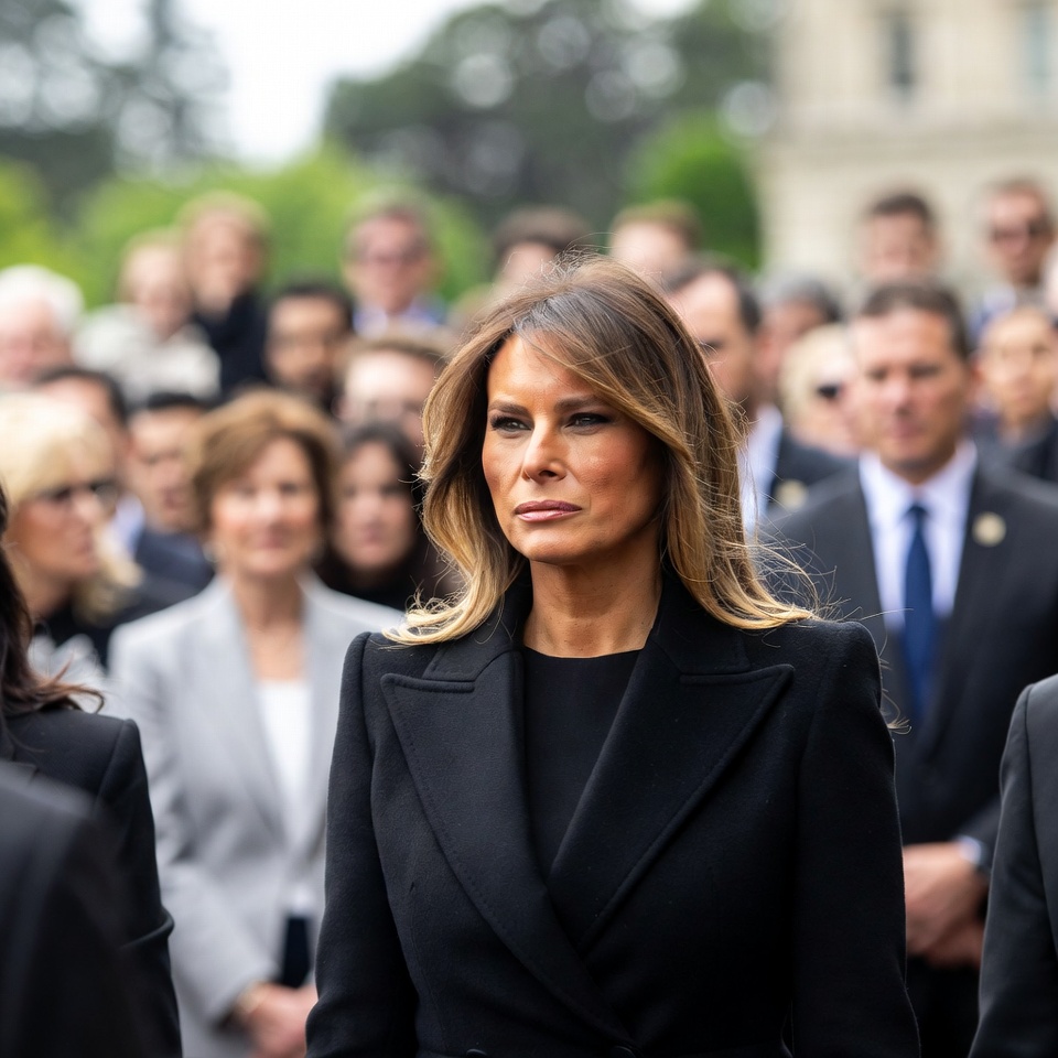 All eyes were on Melania at the former president’s funeral – The heartbreaking reason behind her sorrow