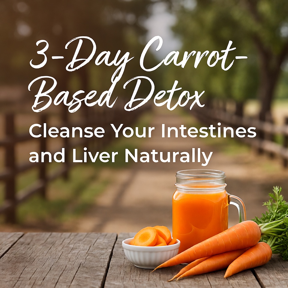 3-Day Carrot-Based Detox: Cleanse Your Intestines and Liver Naturally