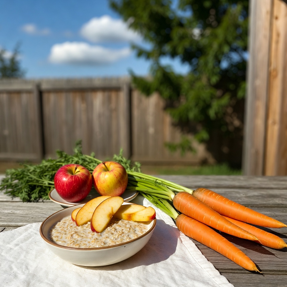 1 Cup Oatmeal, 2 Apples, and Carrots – I Haven’t Eaten Sugar in a Year!