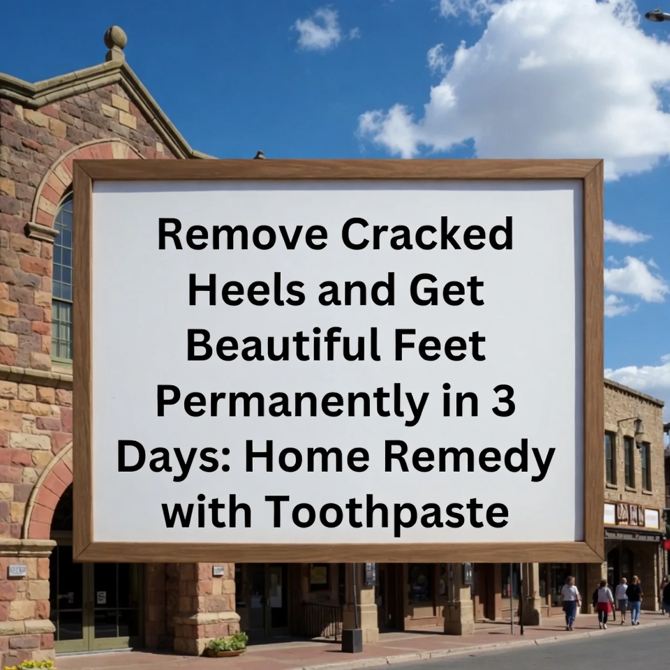 Remove Cracked Heels and Get Beautiful Feet Permanently in 3 Days: Home Remedy with Toothpaste