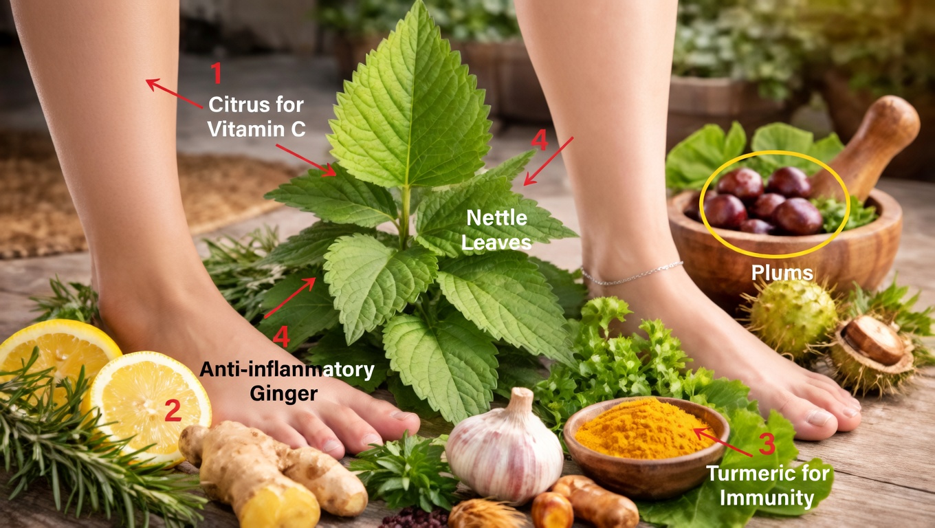 Hierbas para mejorar la circulación en las piernas