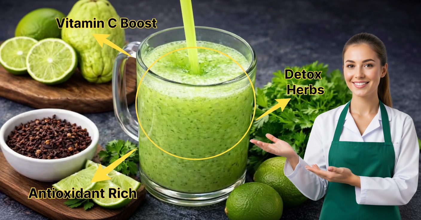 Chayote y limón circulación: bebida natural