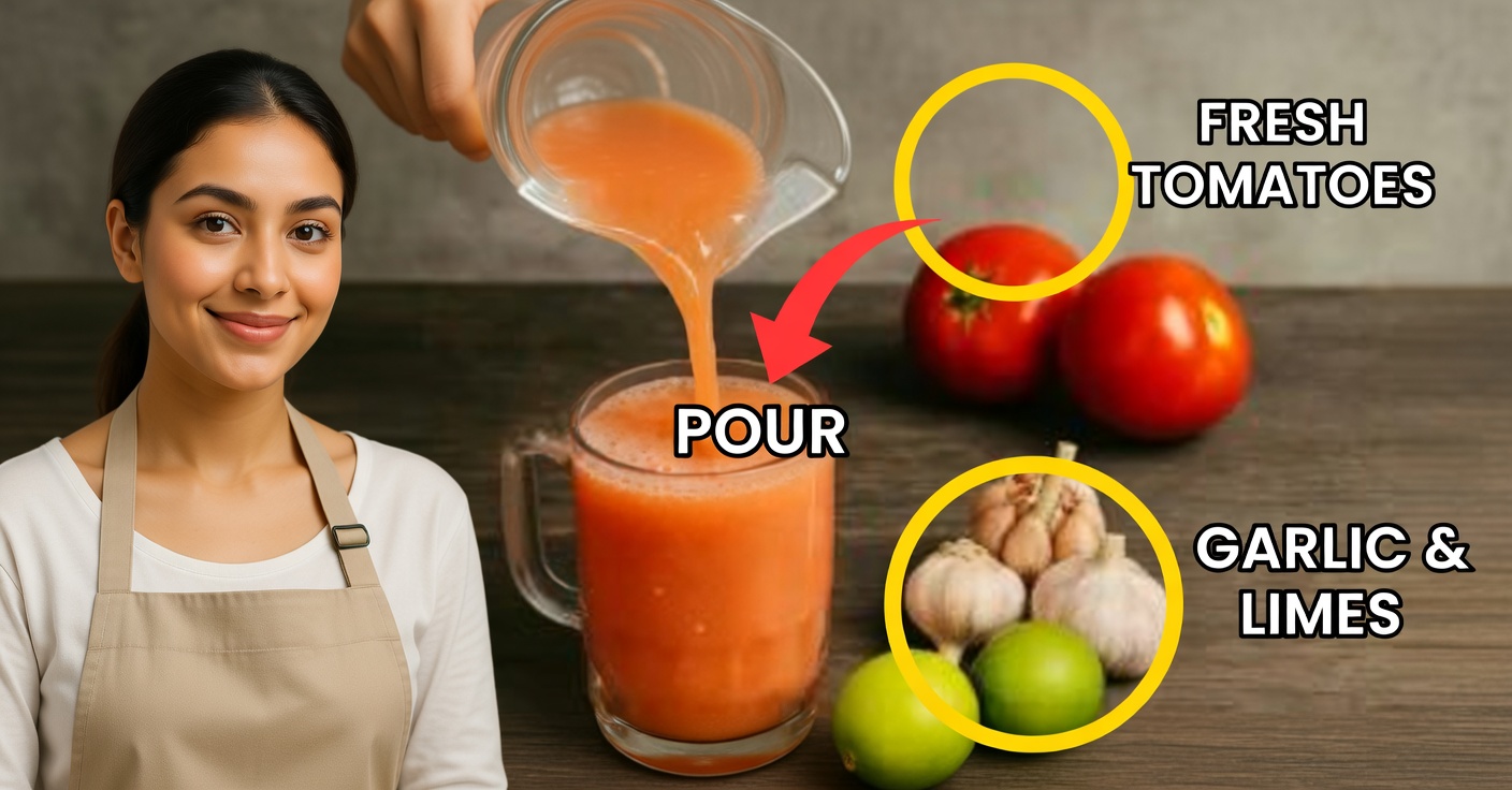 Jugo de tomate y limón para limpiar próstata y riñones
