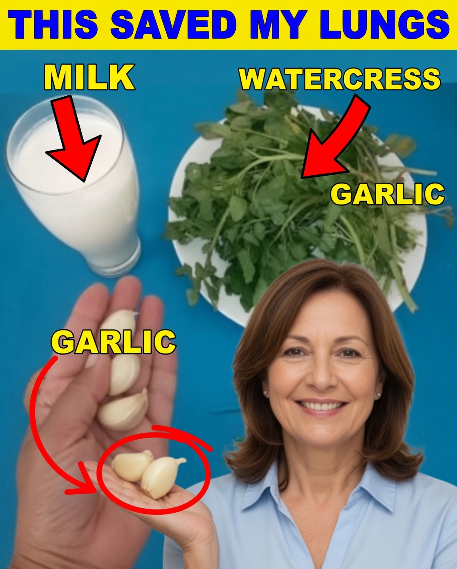 Berro, Ajo y Leche para Limpiar los Pulmones