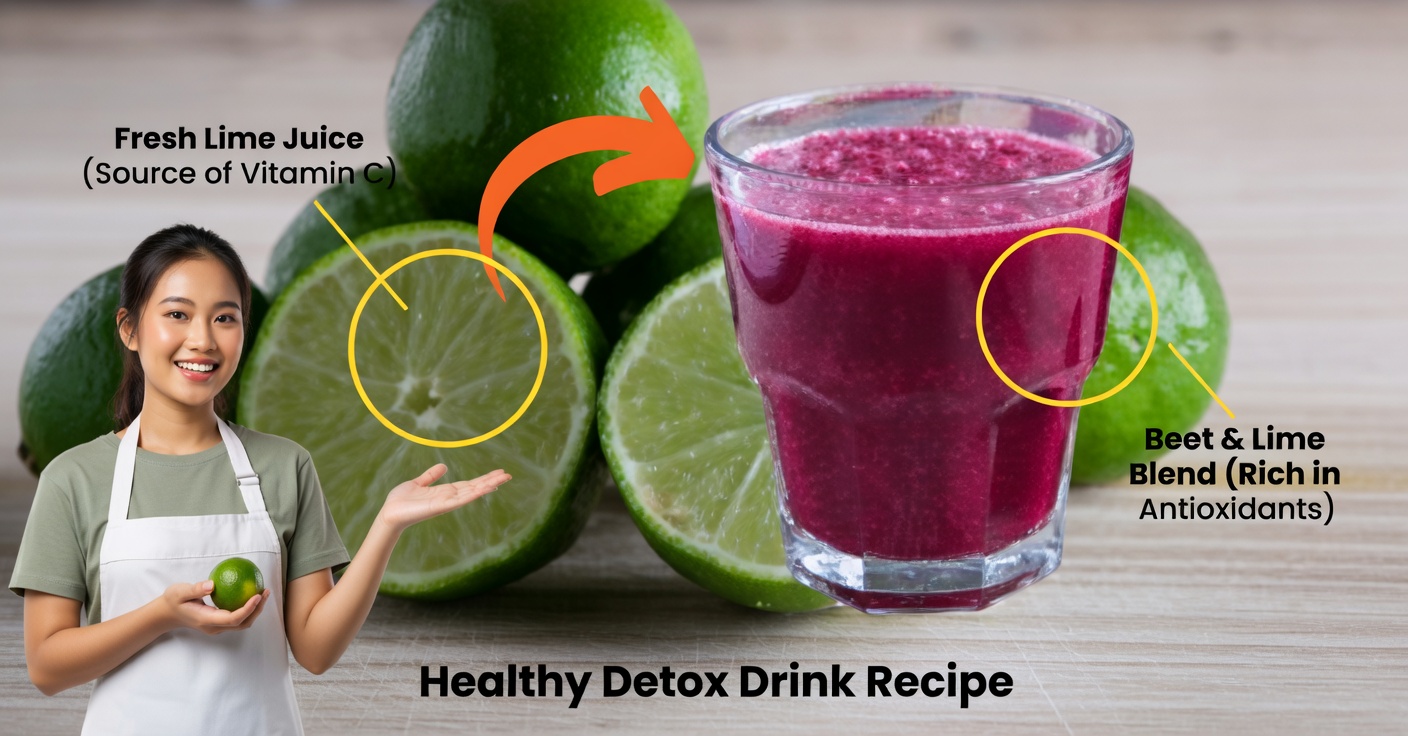 Jugo de betabel y limón para depurar y bajar la presión