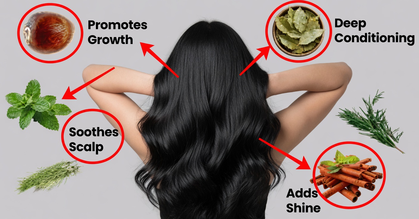 Fortalecer el Cabello Naturalmente con Romero, Menta