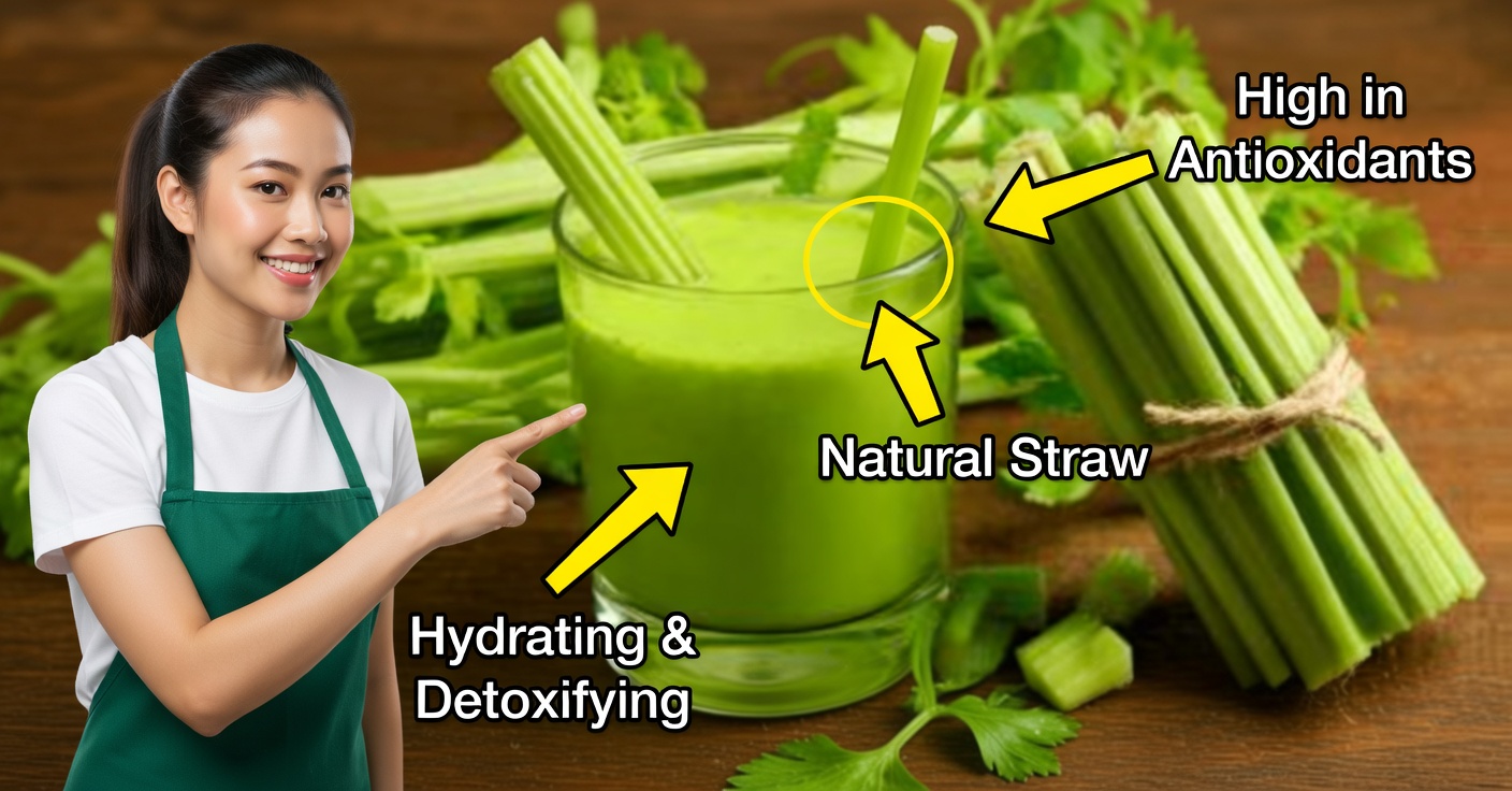 Jugo de Apio para Desintoxicar Riñones, Hígado y Pulmones
