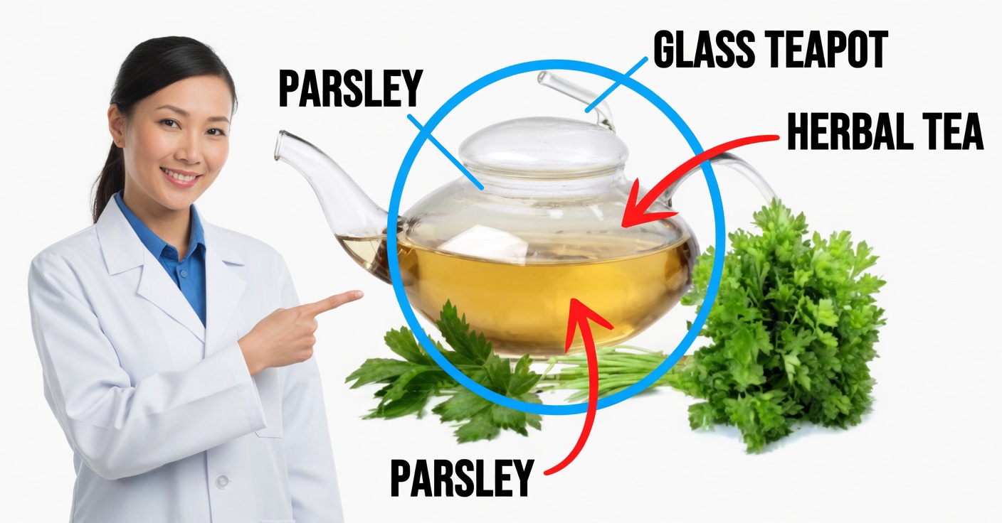 Té de Perejil para Desinflamar y Eliminar Líquidos