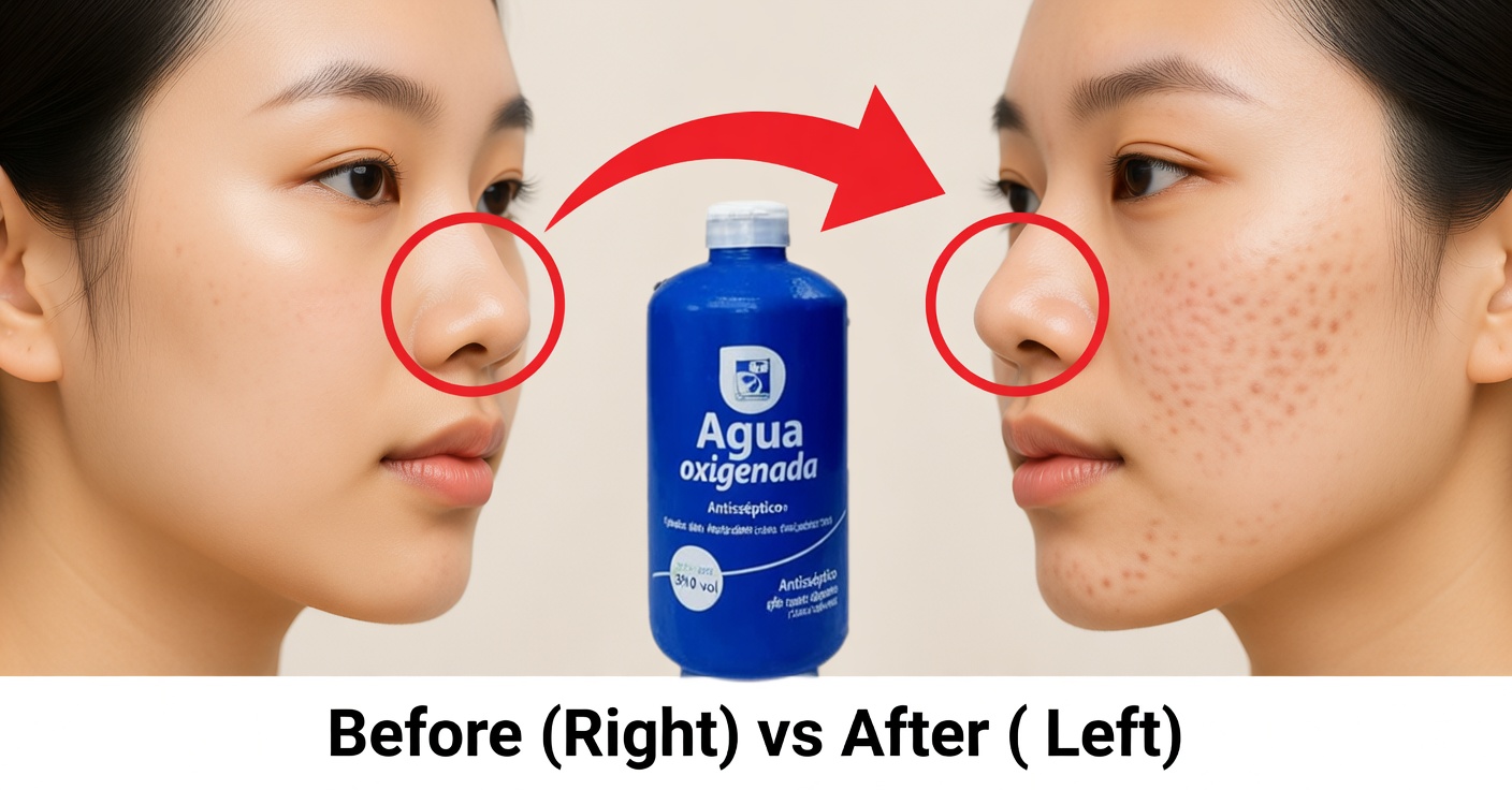 Agua oxigenada para manchas y arrugas: cómo usarla en la piel