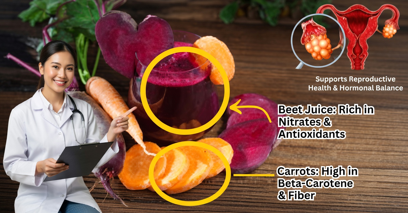 Jugo de Remolacha para Anemia y Quistes