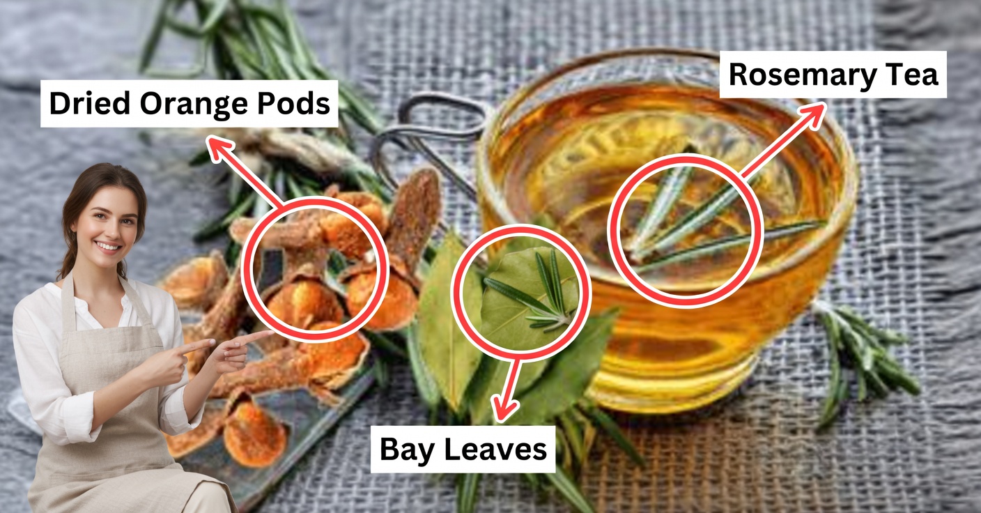 Infusión de Laurel y Romero para el Dolor de Rodillas