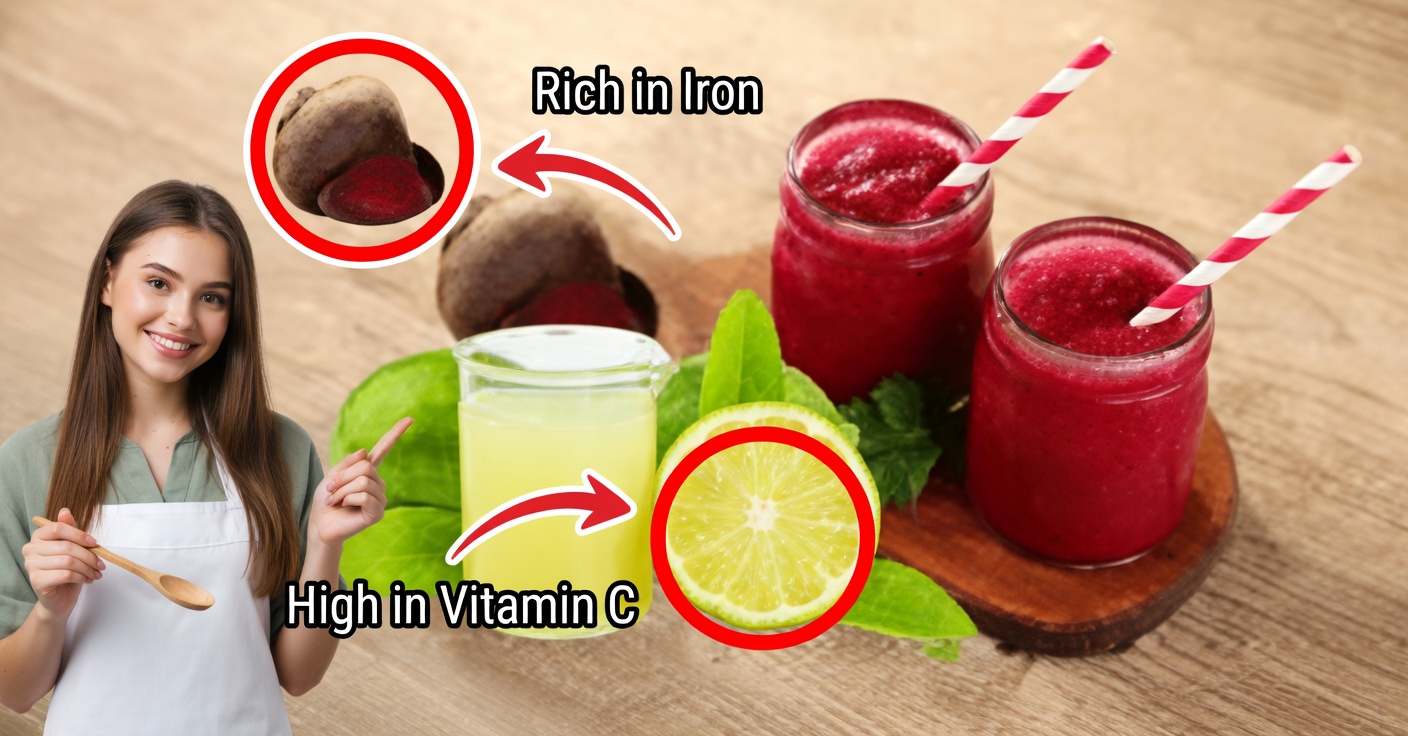 Batido de Remolacha y Limón: Potente Desintoxicante para el Hígado