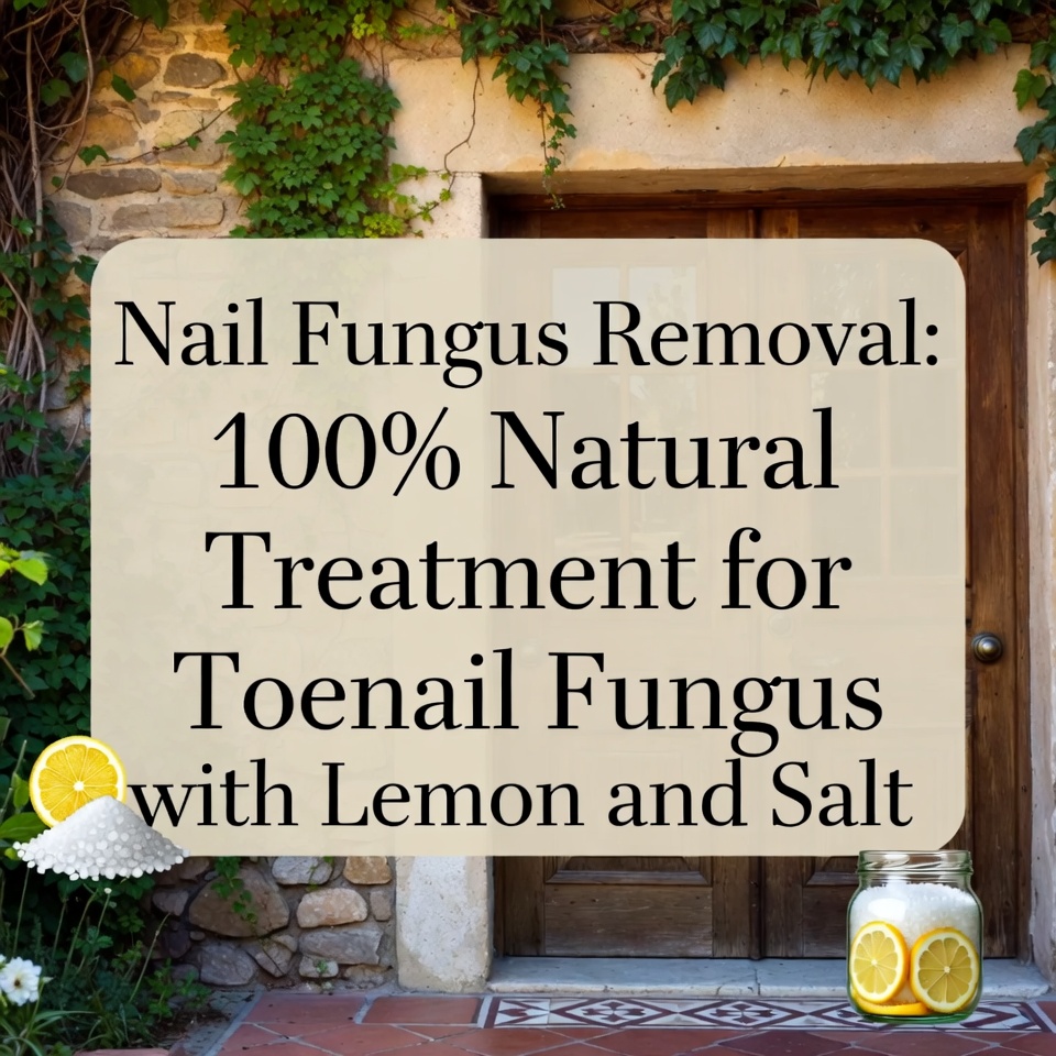 Nail Fungus Removal: 100% Natural Treatment for Toenail Fungus with Lemon and Salt