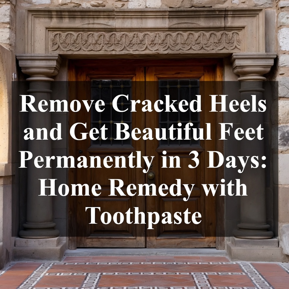 Remove Cracked Heels and Get Beautiful Feet Permanently in 3 Days: Home Remedy with Toothpaste