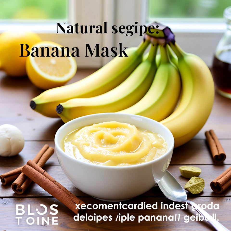 Natural banana mask recipe to renew the skin and tighten wrinkles