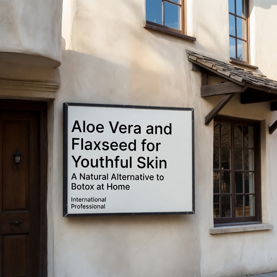 Aloe Vera and Flaxseed for Youthful Skin A Natural Alternative to Botox at Home