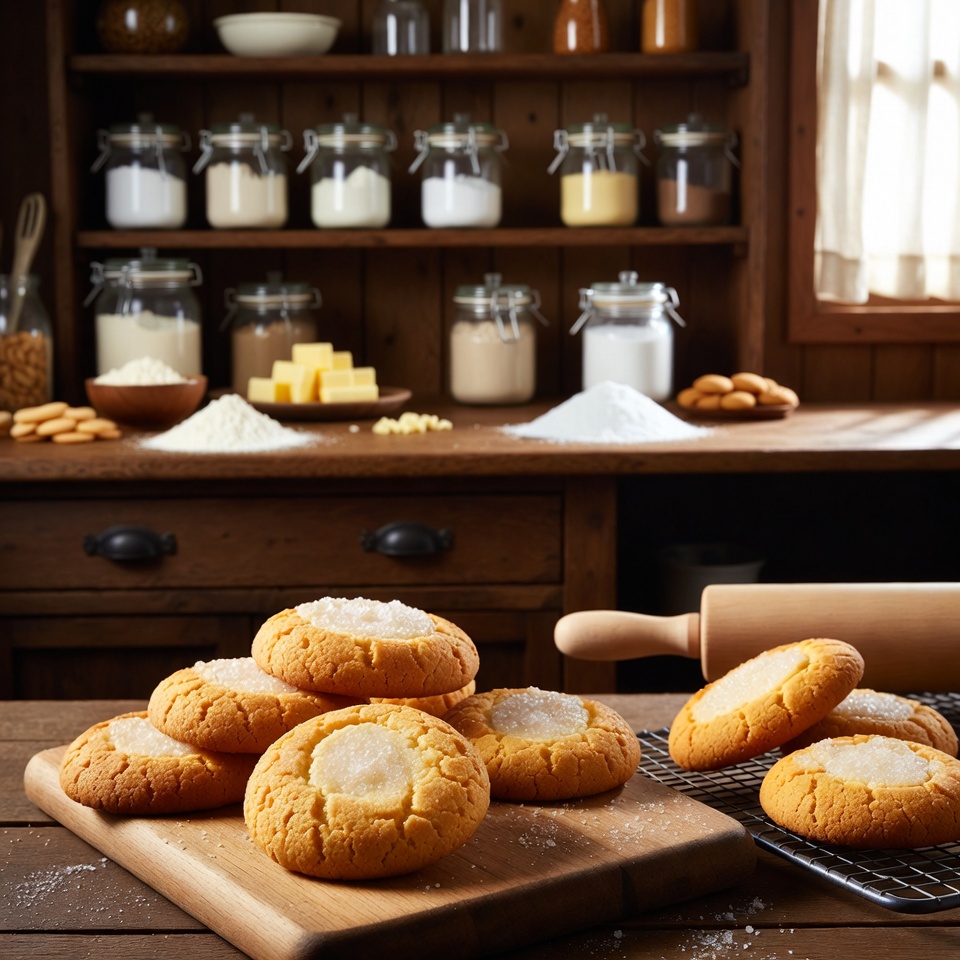 Homemade Crispy and Sugary Butter Cookies