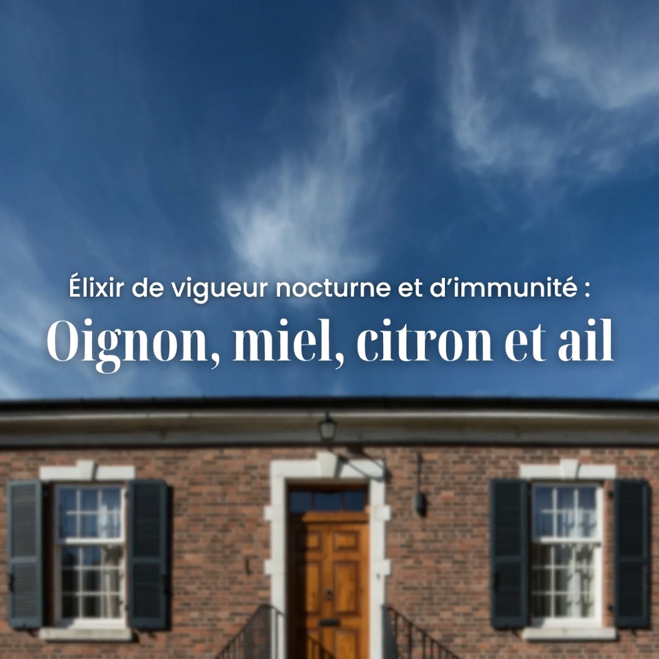 Élixir de vigueur nocturne et d’immunité : Oignon, miel, citron et ail