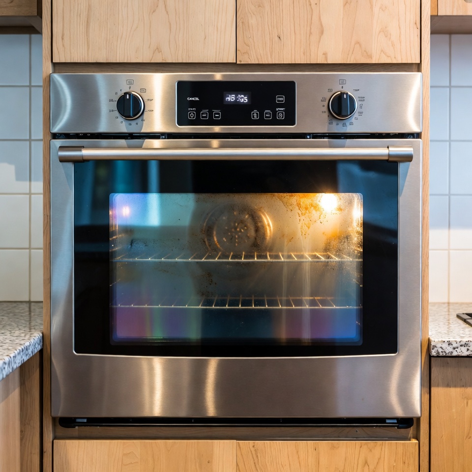 The best method for cleaning oven glass
