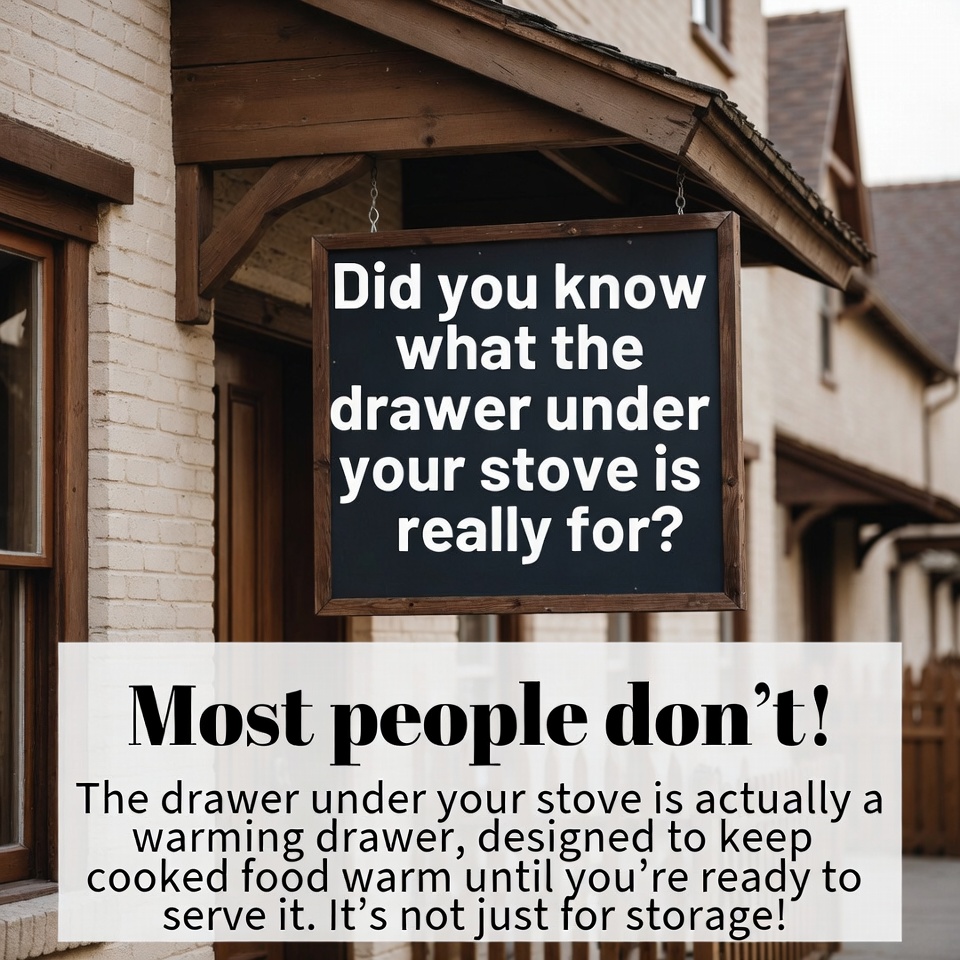 Did you know what the drawer under your stove is really for? Most people don’t!