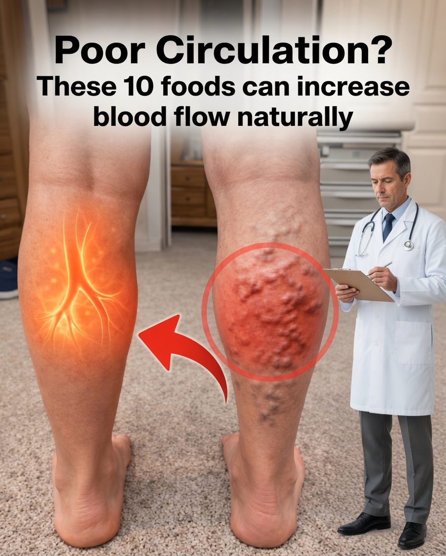 Poor Circulation in the Legs and Feet? 10 Foods That Can Naturally Improve Blood Flow