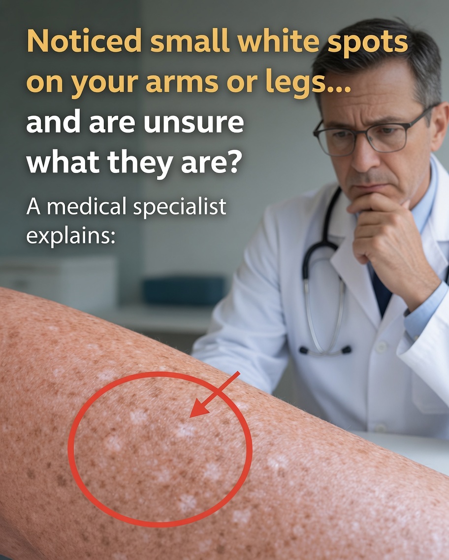 Have you noticed small white spots on your arms or legs… and don’t know what they are?