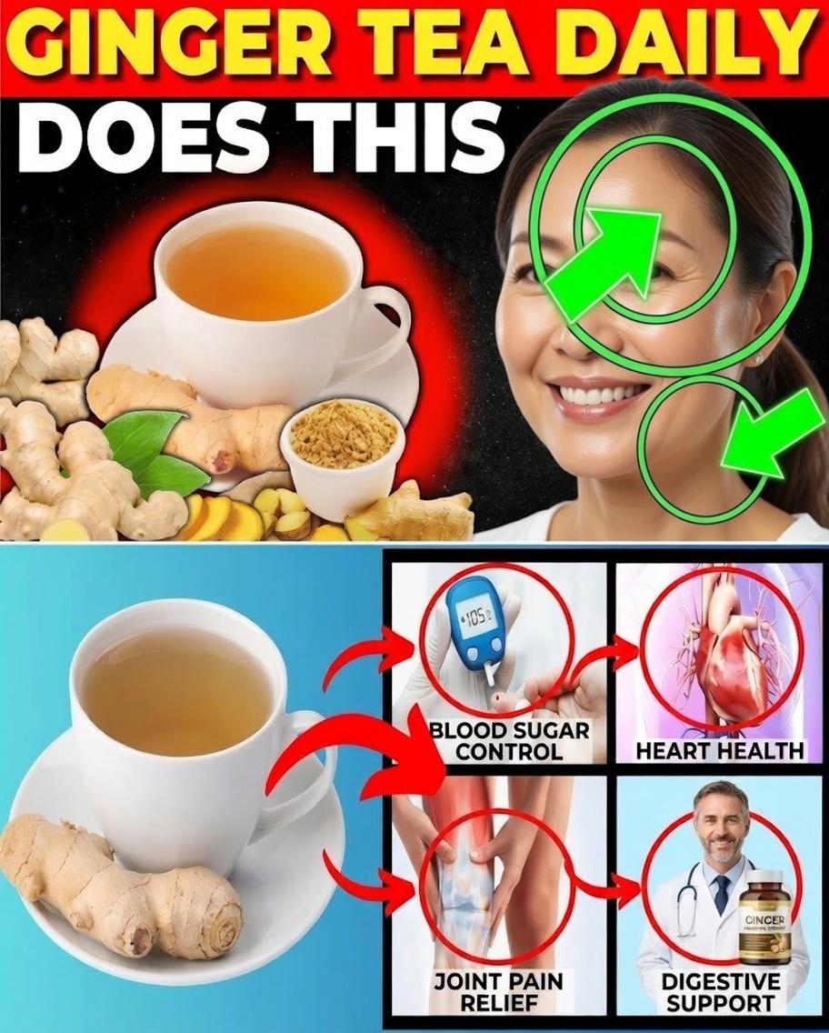 10 Powerful Reasons to Drink Ginger Tea Daily After 50 (And How to Use It Correctly)