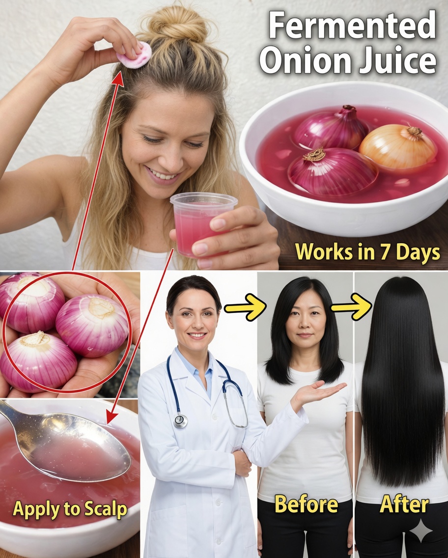 Fermented Onion Juice: The Natural Secret for Thicker, Stronger, Faster-Growing Hair
