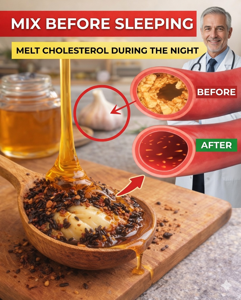 Mix These 3 Ingredients Before Bed – Watch Your Arteries Relax While You Sleep