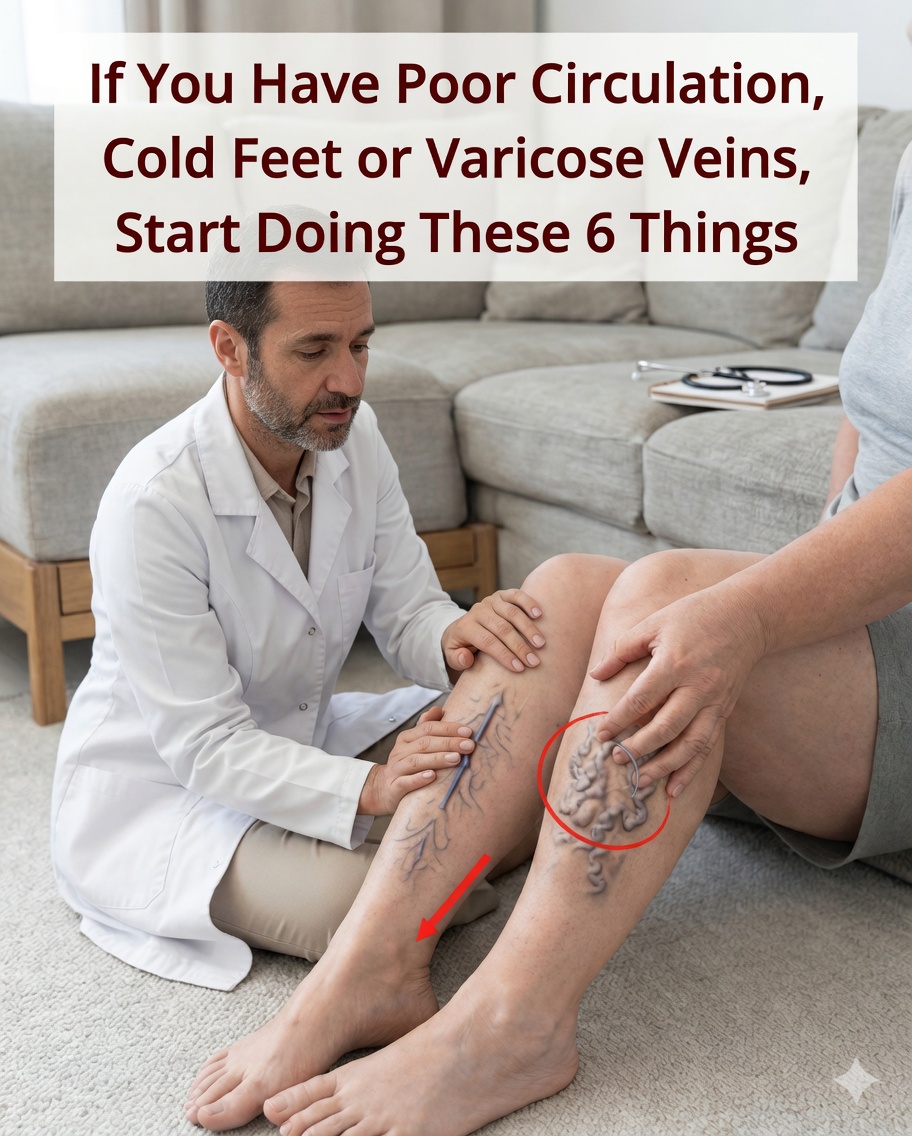 If You Suffer from Poor Circulation, Cold Feet, or Varicose Veins, Start Doing These 6 Things