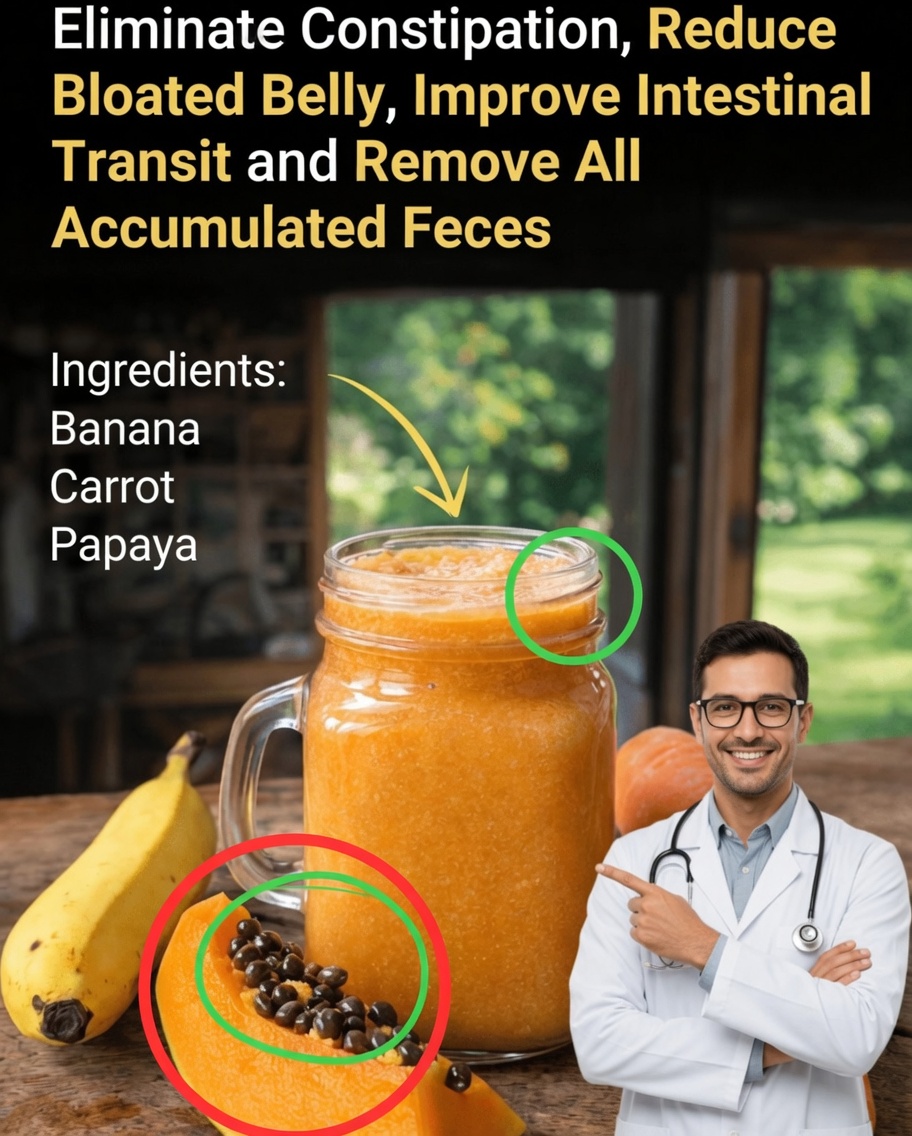 How to Make a Simple Banana, Carrot, and Papaya Smoothie to Improve Digestion and Bowel Regularity