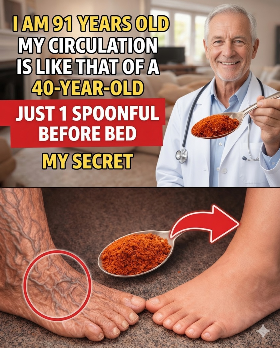 Seniors: Eat This Before Bed to Improve Leg Circulation Overnight and Wake Up with Warmer Feet