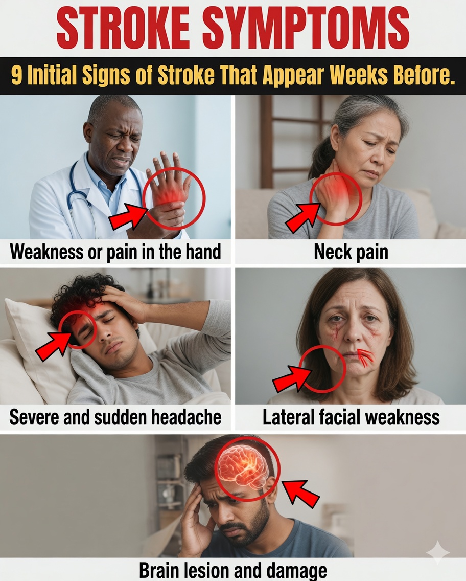 9 Early Signs of a Stroke That Can Appear Up to 1 Week Before – What Your Body Is Trying to Tell You