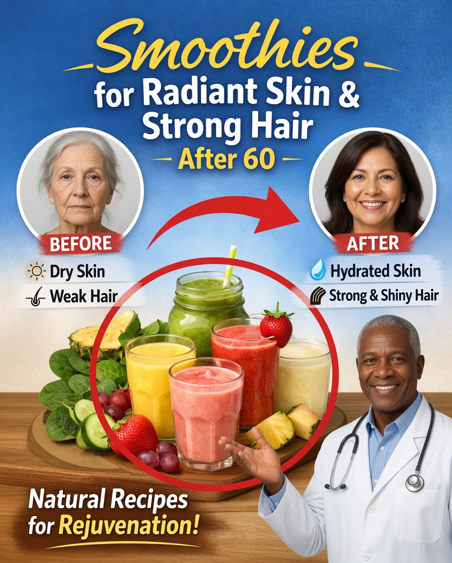 7 Simple Daily Smoothie Recipes to Strengthen Skin and Hair After 60