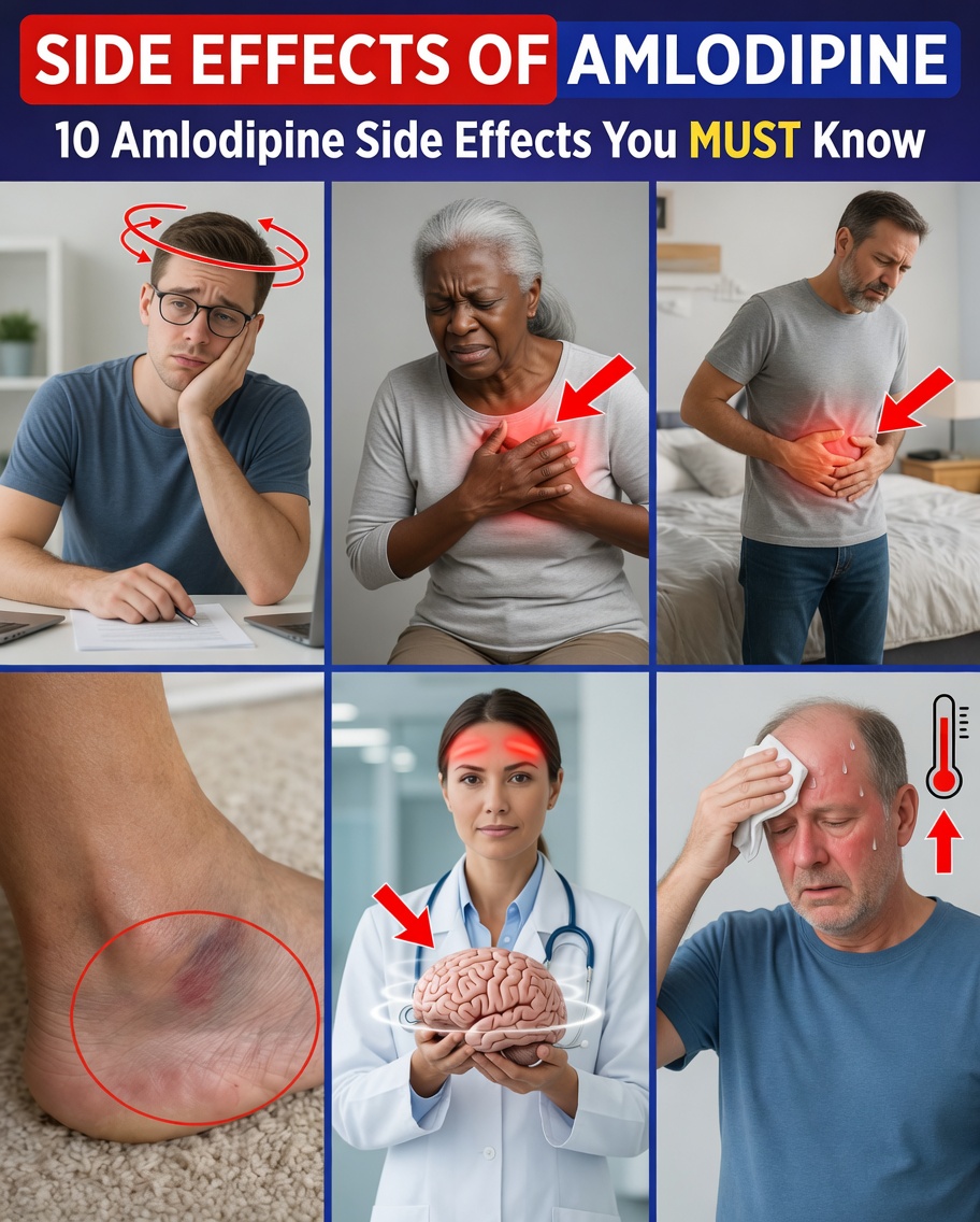 10 Hidden Side Effects of Amlodipine Your Doctor May Not Mention
