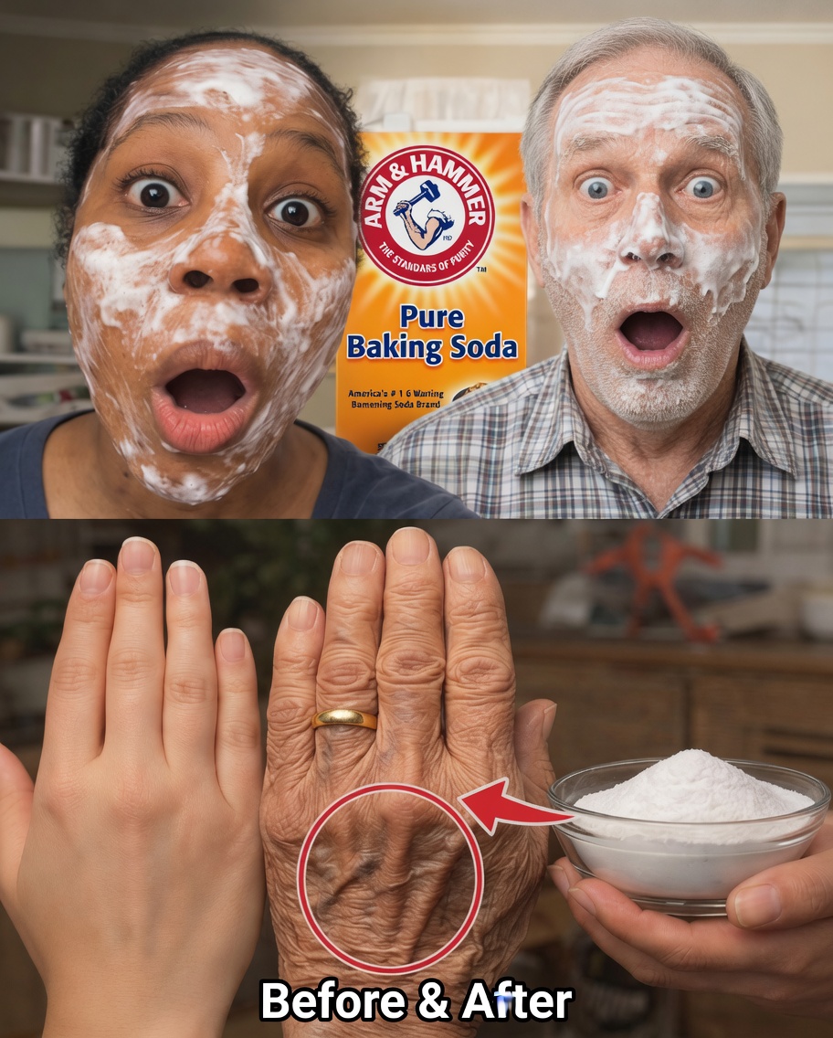 Baking soda eliminates all wrinkles in just 10 minutes, even at 70 years old!