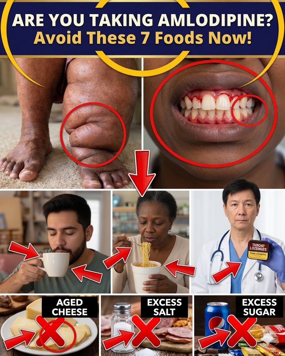 7 Foods That Can Silently Worsen Amlodipine Side Effects — And Simple Substitutions to Help You Feel Better Faster
