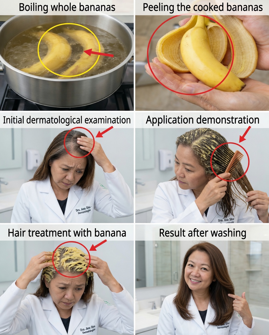 The Secret of Banana Peel: Can It Help Darken Gray Hair and Stimulate Hair Growth?