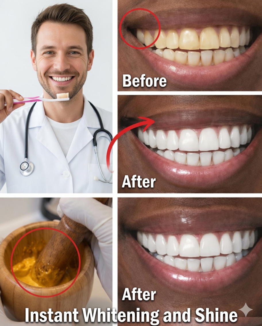 How to Whiten Yellow Teeth Naturally at Home: The Powerful Secret of Banana, Ginger, and Lemon That’s Drawing Attention