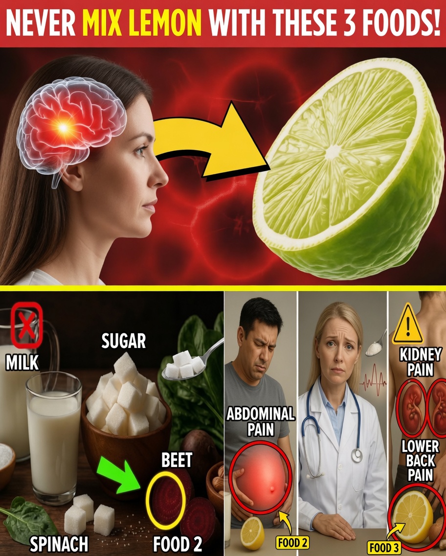Lemon Secret for Seniors: NEVER Mix Lemon with These Foods!