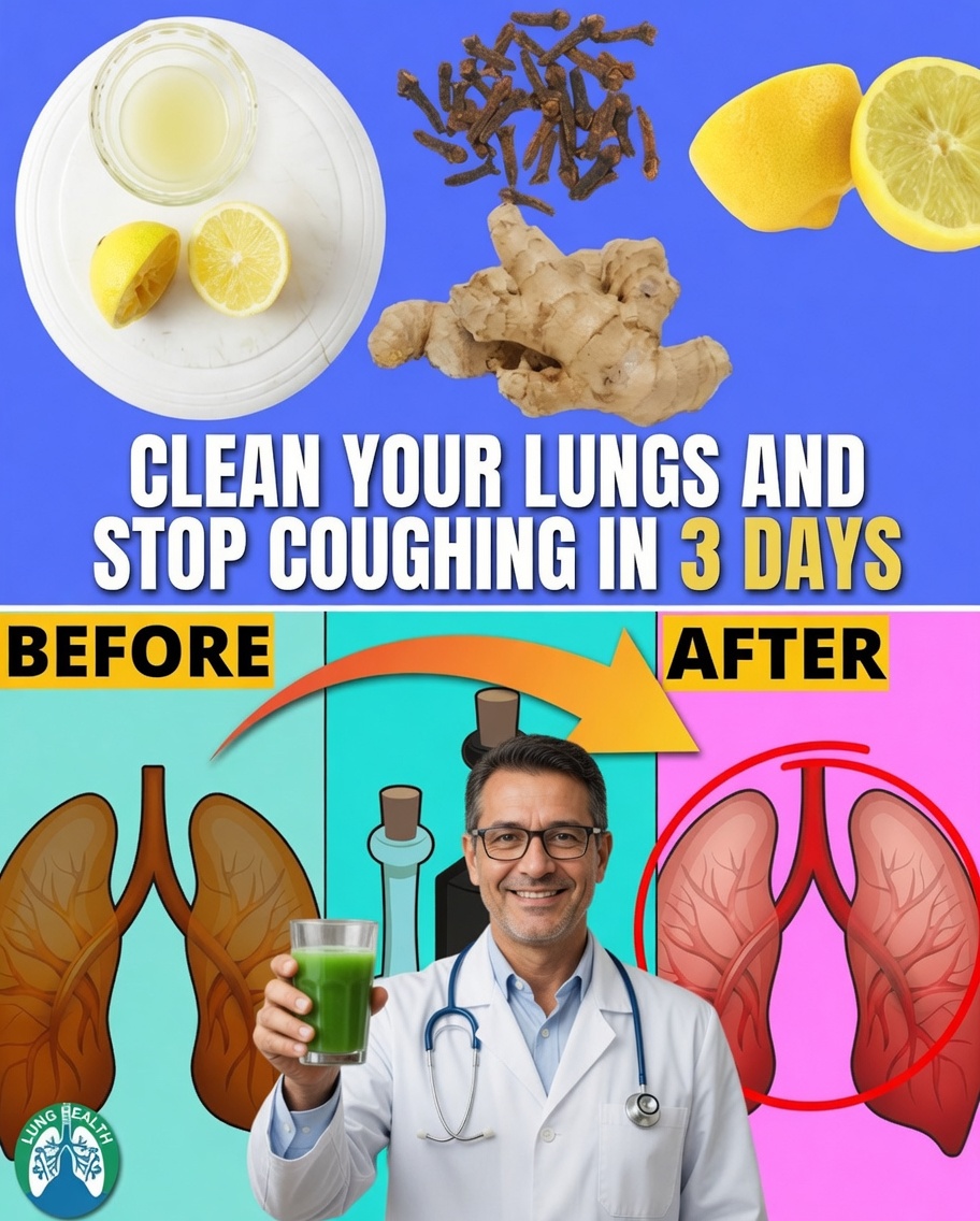 Clean Your Lungs and Stop Coughing in Just 3 Days! Natural Remedy for Bronchitis