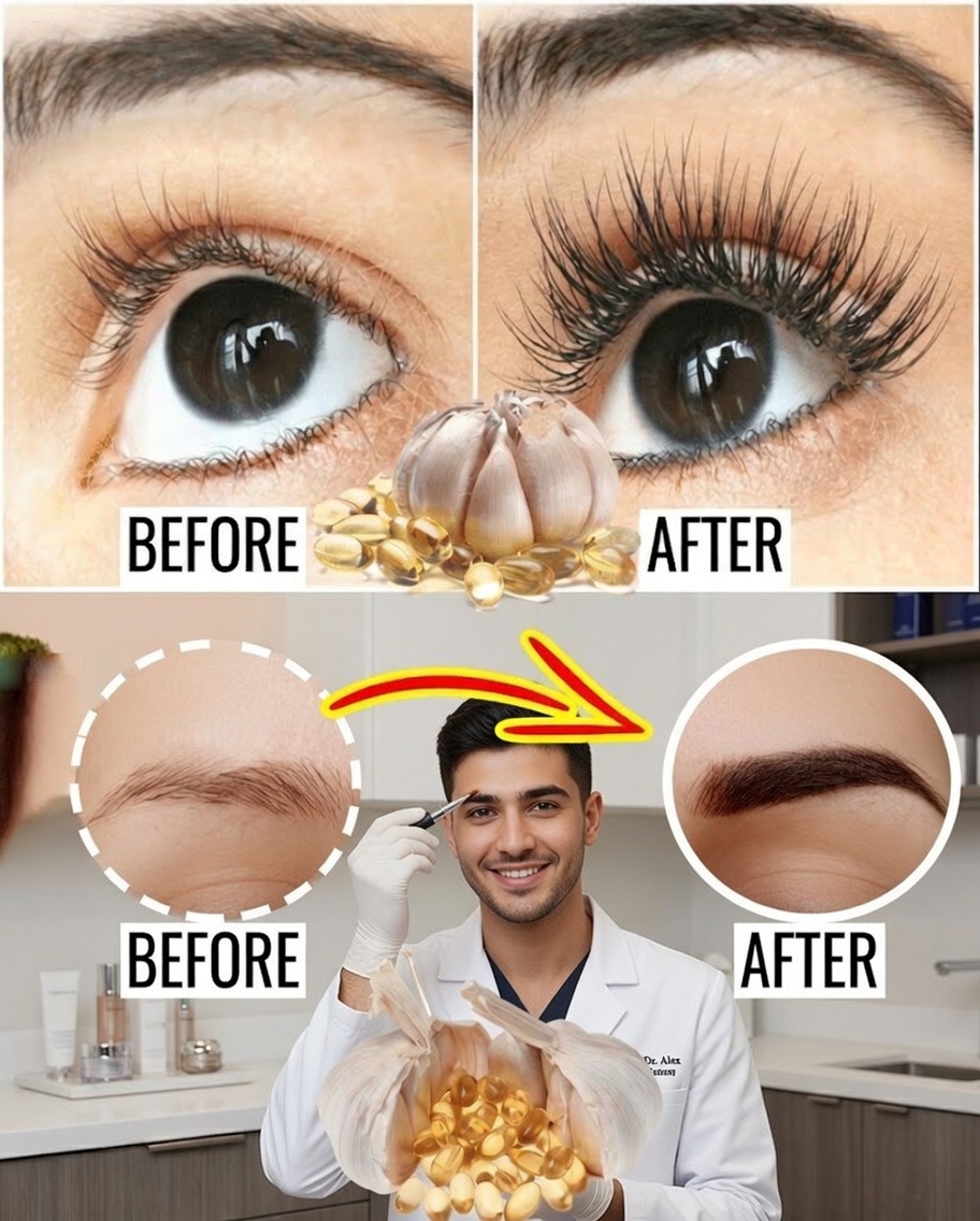 Garlic and Vitamin E: A Simple Natural Method to Grow Thicker Eyebrows and Longer Eyelashes