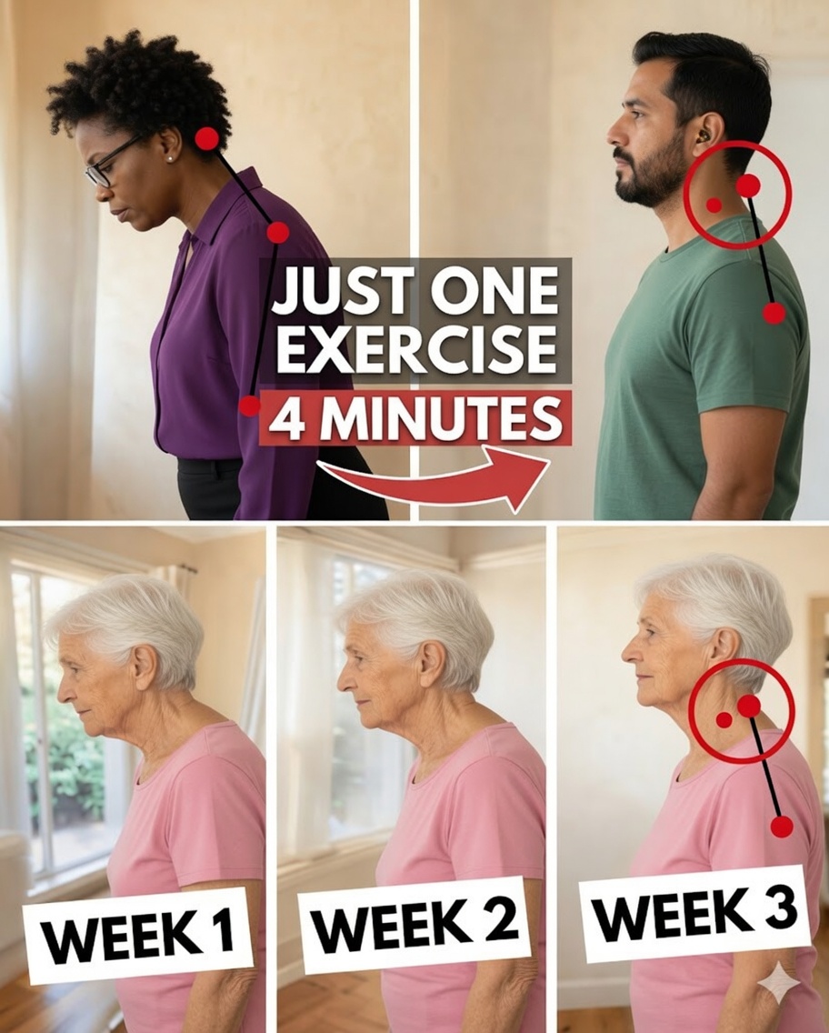 Simple Daily Habit to Improve Forward Head Posture After 60 in Just 4 Minutes at Home