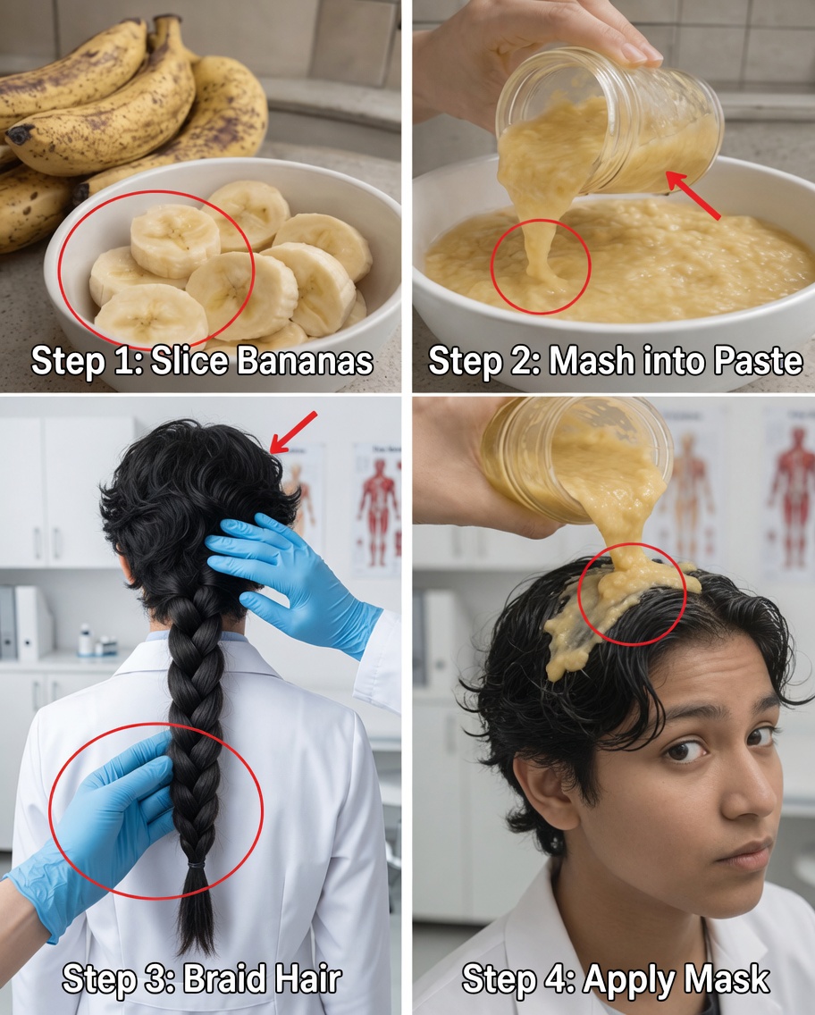 Banana Hair Mask Twice a Week for Longer, More Voluminous Hair and Healthy Growth