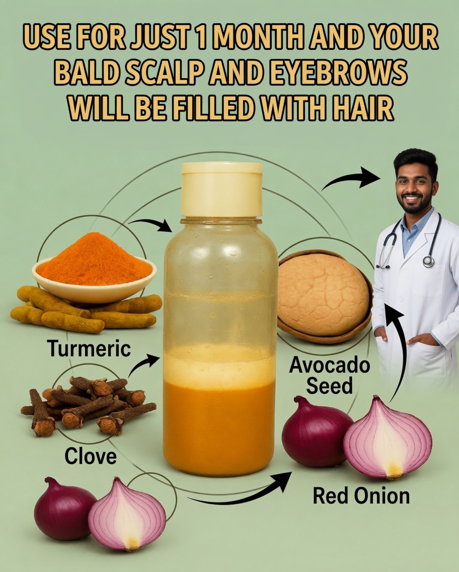 The Miracle Shampoo Recipe: Turmeric, Clove, Onion, and Avocado Seed