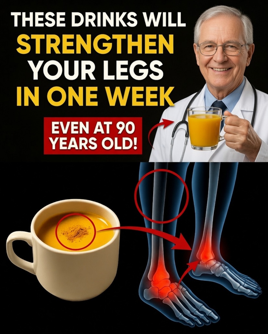 3 Suggested Natural Drinks to Strengthen Legs After 60