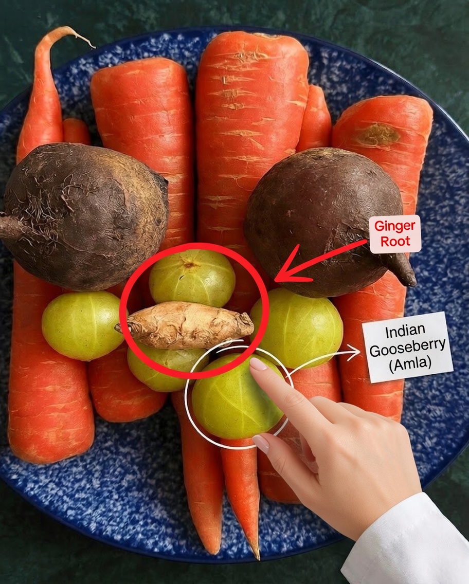 Energizing Carrot, Ginger, Beetroot, and Grape Smoothie: The Perfect Natural Drink to Start the Day