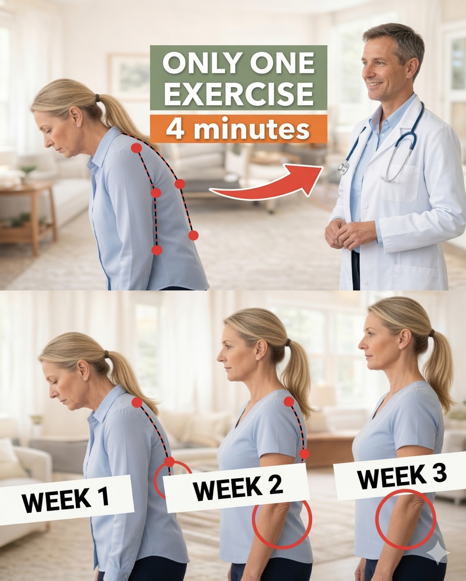 How to Gently Improve Forward Head Posture After 60 – A Simple 4-Minute-a-Day Routine