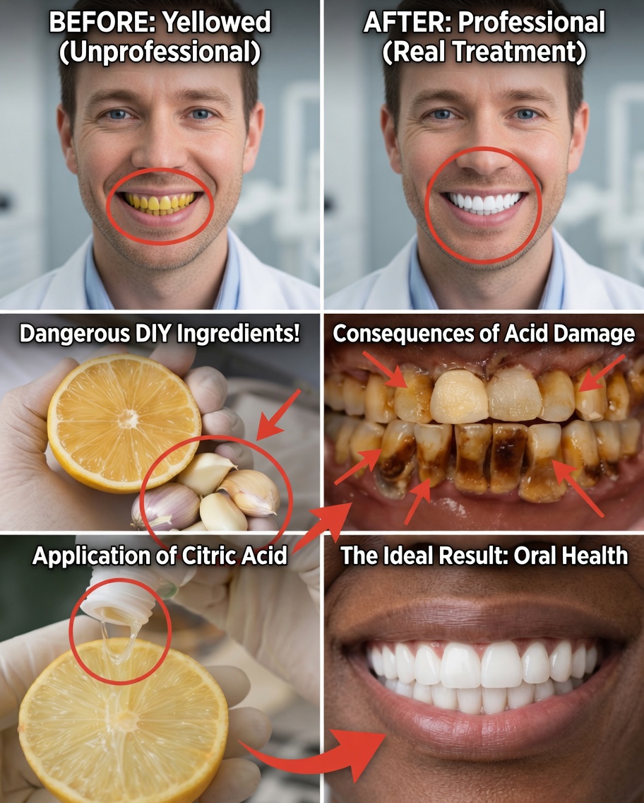 The Natural Secret of Banana, Ginger, and Lemon to Whiten Yellowed Teeth at Home